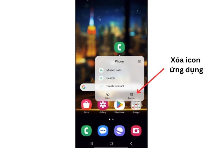 Cách xóa biểu tượng ứng dụng trên màn hình chờ Samsung