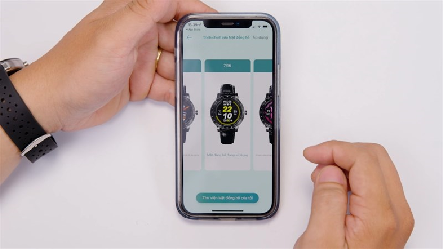 Chỉnh sửa mặt đồng hồ thông qua ASUS HealthConnect