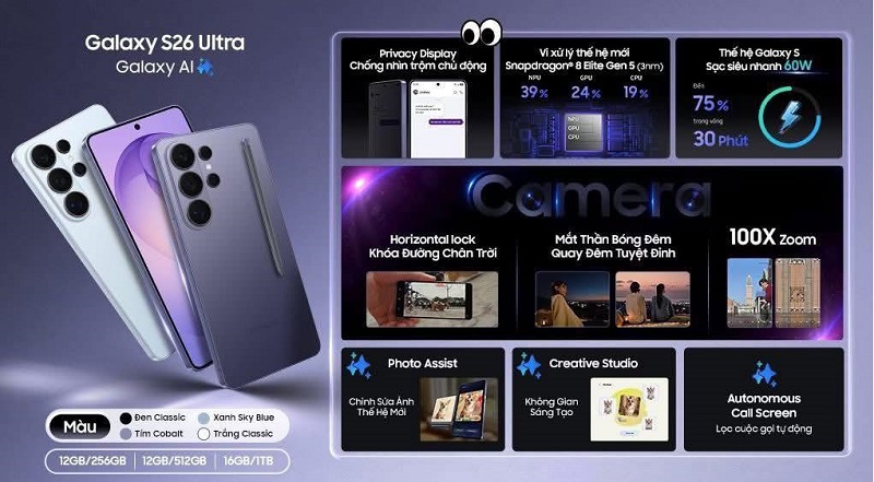 Hiệu Năng Samsung Galaxy S26 Ultra