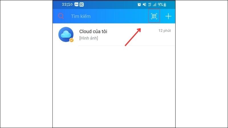 Mã QR xác minh hiện lên khi mở ứng dụng Zalo