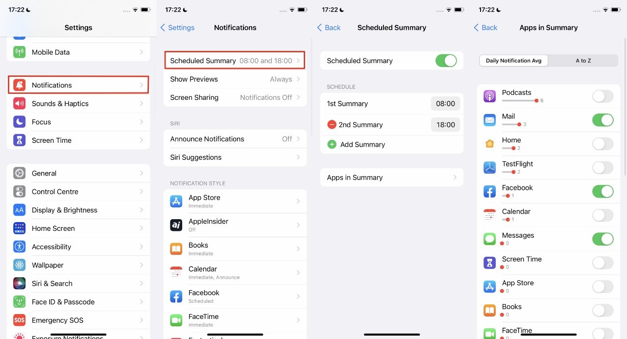 Tóm tắt thông báo trên iOS 18.1