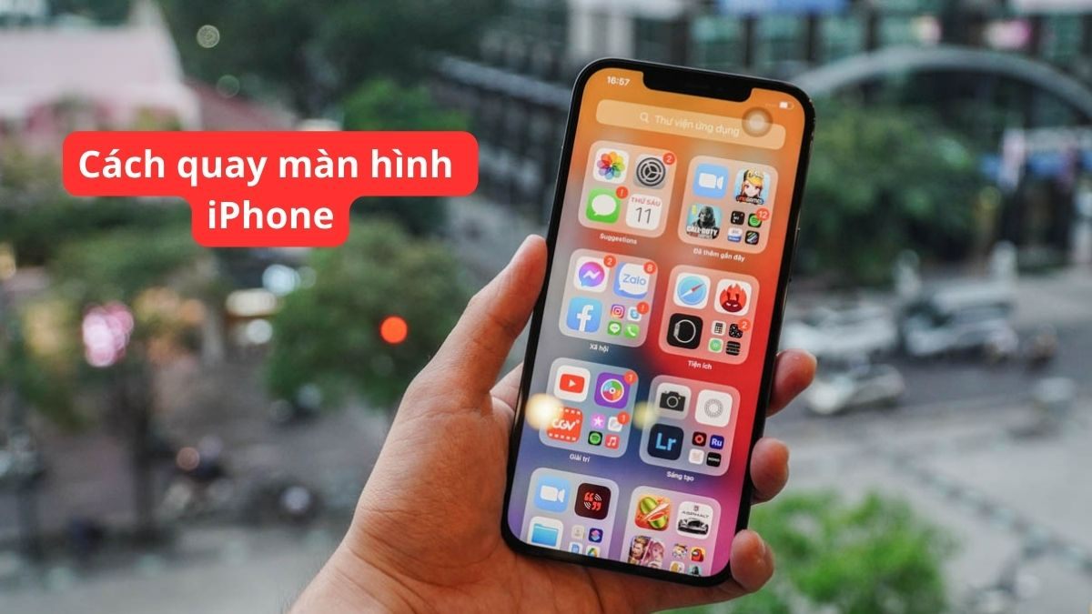 Cách Quay Màn Hình iPhone Có Tiếng