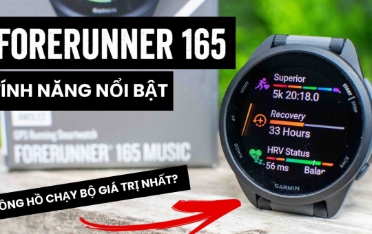 Đánh giá chi tiết đồng hồ chạy bộ Garmin Forerunner 165