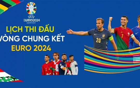 Lịch thi đấu vòng chung kết EURO 2024 chi tiết