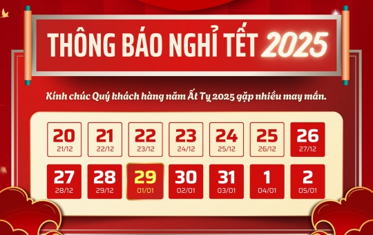 Thông Báo Lịch Nghỉ Tết Nguyên Đán