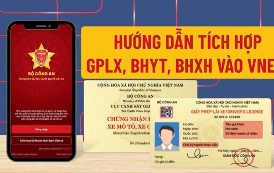 Hướng dẫn cách tích hợp giấy tờ vào VNeID (Hộ chiếu, Giấy phép lái xe, BHYT, Bằng lái xe,...)