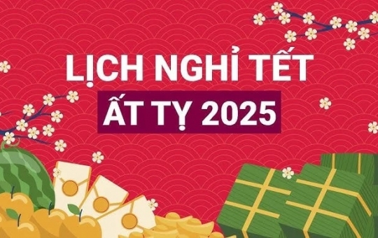 Lịch nghỉ Tết 2025