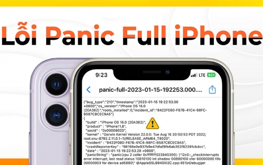 Lỗi Panic Full Trên iPhone Và Cách Khắc Phục